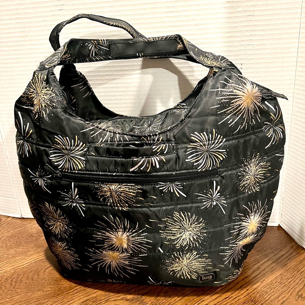 Lug Gondola SE Tote with Gold Firework Pattern